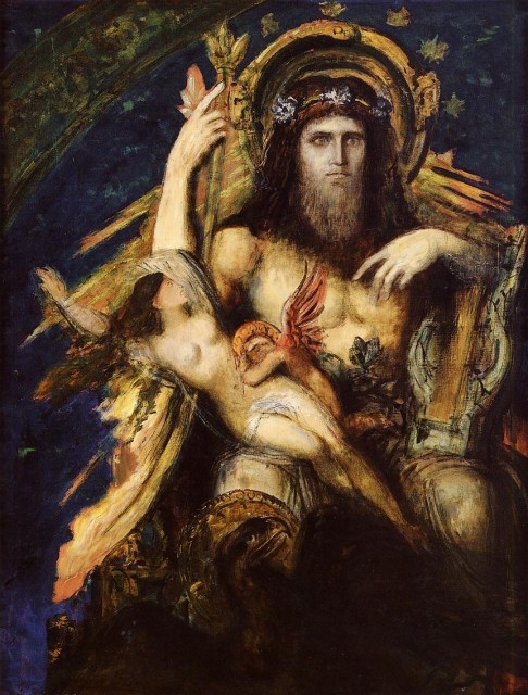 Jupiter And Semele (detail) by Gustave Moreau